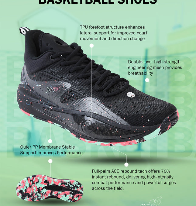 Xtep Men Dynamic Foam Basketball Shoes