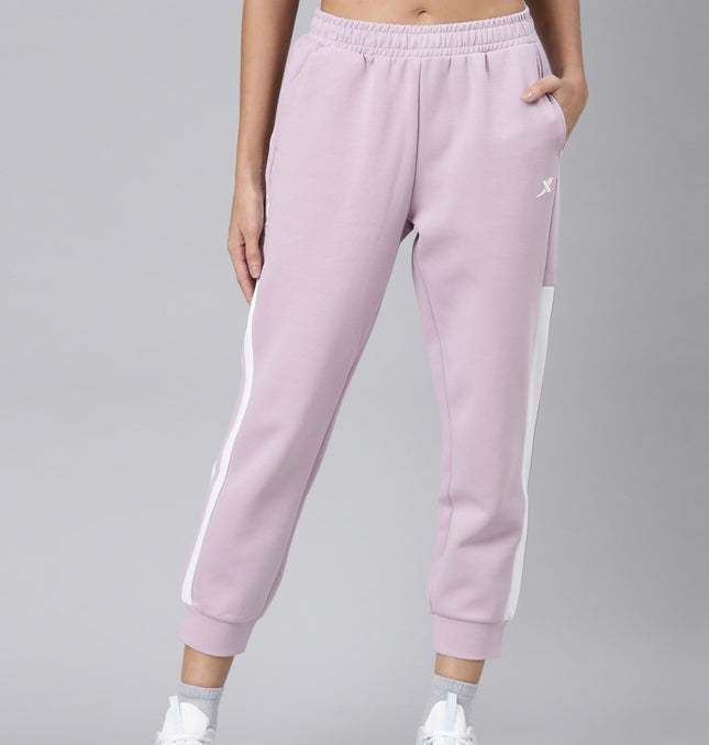 Xtep Elastic Technology Knitted Sports Joggers - Light Bright Purple Pearl White / XS