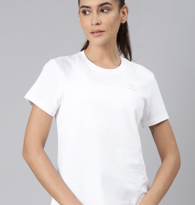 Xtep Women Training Short-sleeve T-shirt - Pearl White / XS