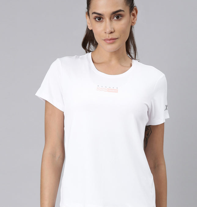 Xtep-Comfort Women Short-sleeve T-shirt - Pearl White / XS