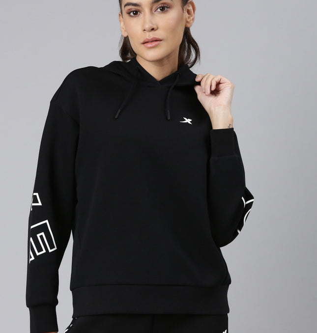 Xtep Dry Fit Hooded Sweatshirt - Black / XS