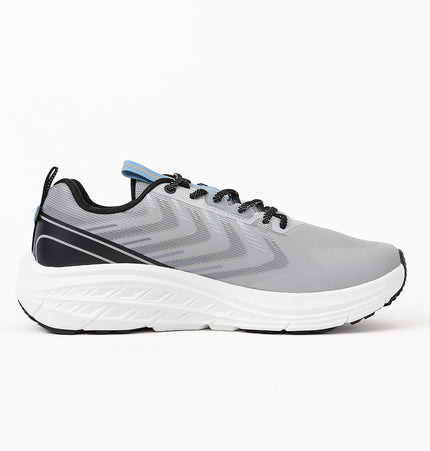 Xtep Men Feather Foam Running Shoes - Grey/Gray/Black / 40