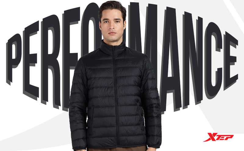 XTEP Men's X-shield  Tech (Waterproof, Stainproof, Oilproof) Winter Jacket