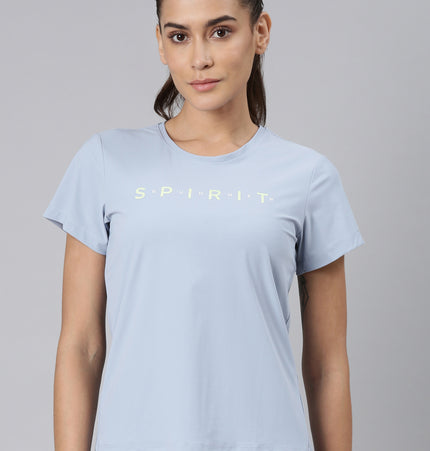 Xtep-Comfort Women Short-sleeve T-shirt - Tina Blue / XS