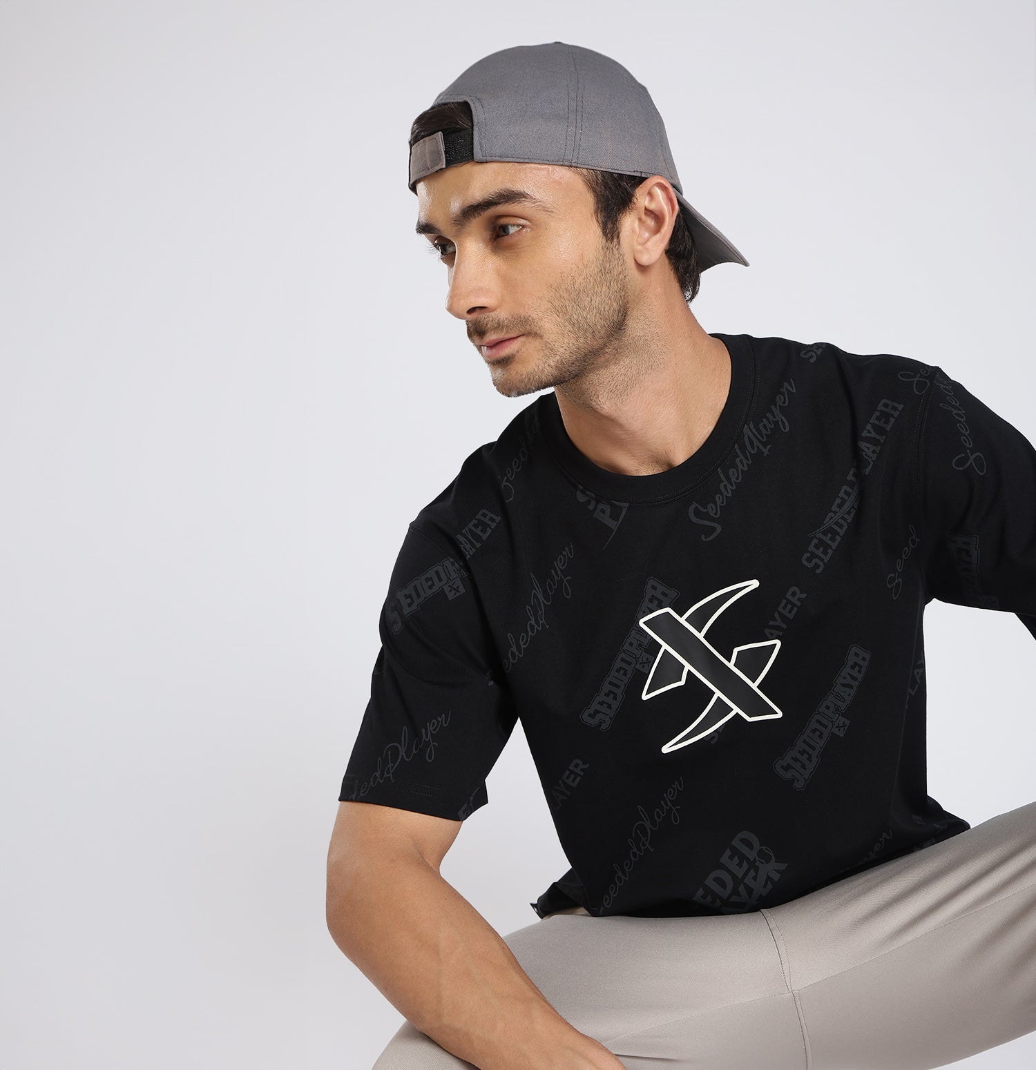 Xtep Men’s Comfort Printed T-Shirt – Retro Comfort Everyday Style
