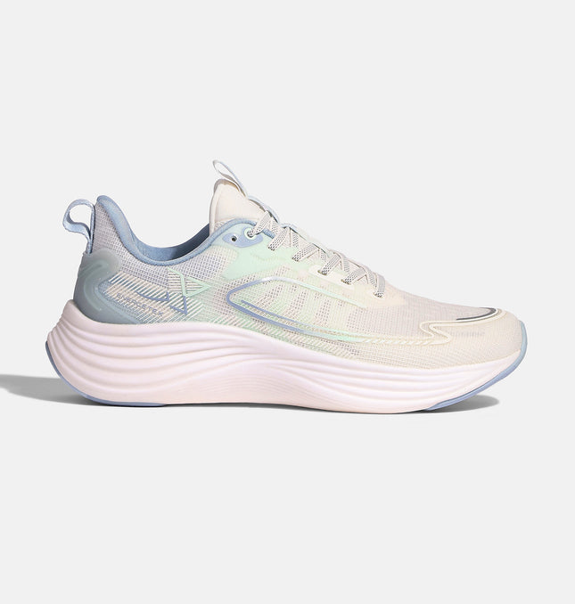 Xtep Men’s Dynamic Foam Running Shoes - Canvas White Bubbly Green Foggy Blue / 39