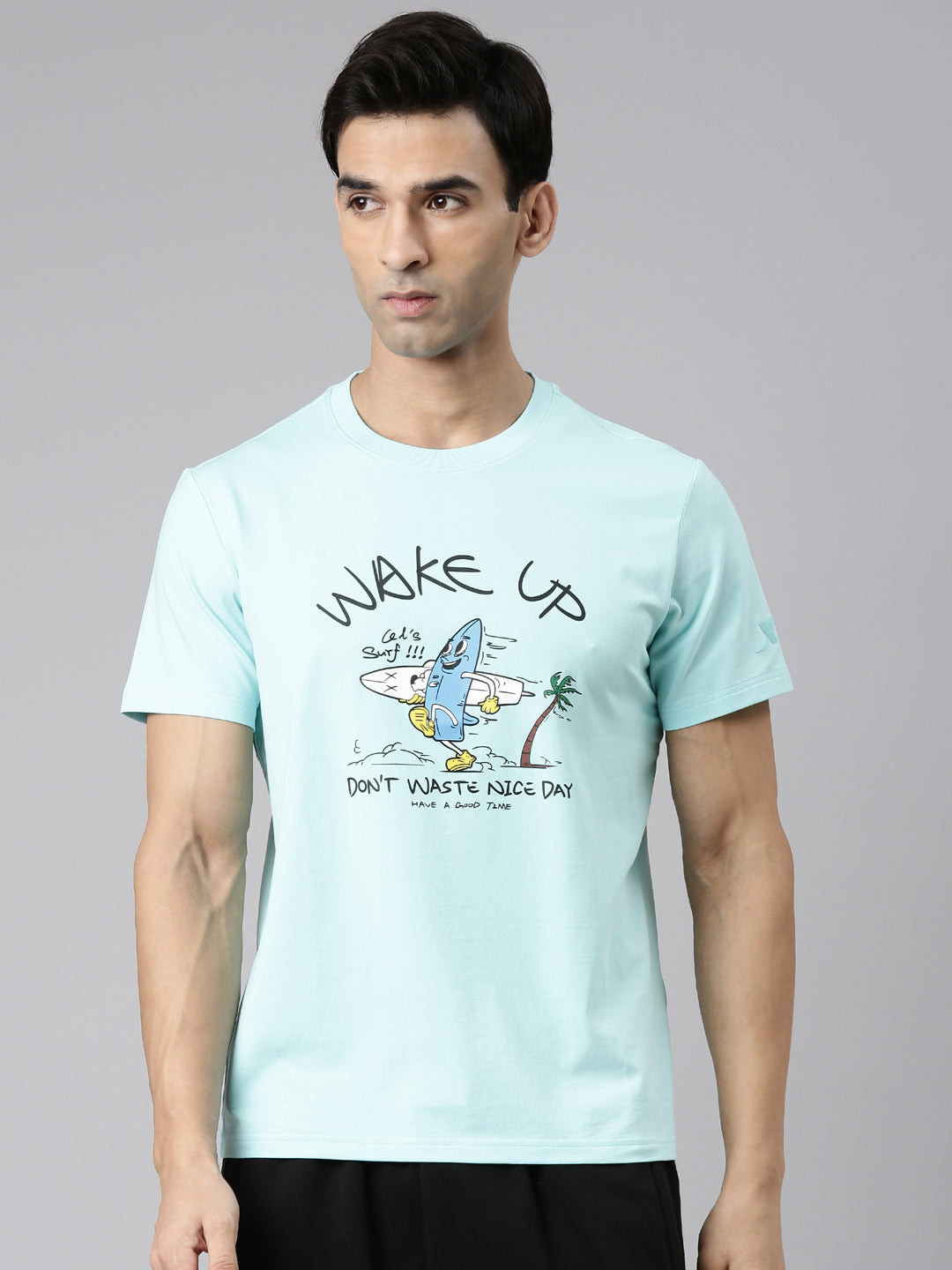 Xtep-Comfort Men Short-sleeve T-shirt - Clean Blue / S