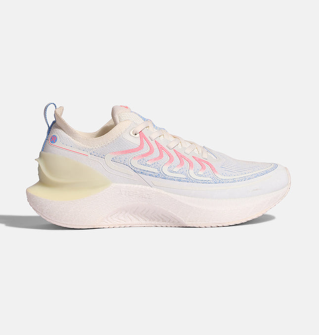 Xtep Ace Running Shoes for Women - Canvas White Blue Neon Camellia / 35