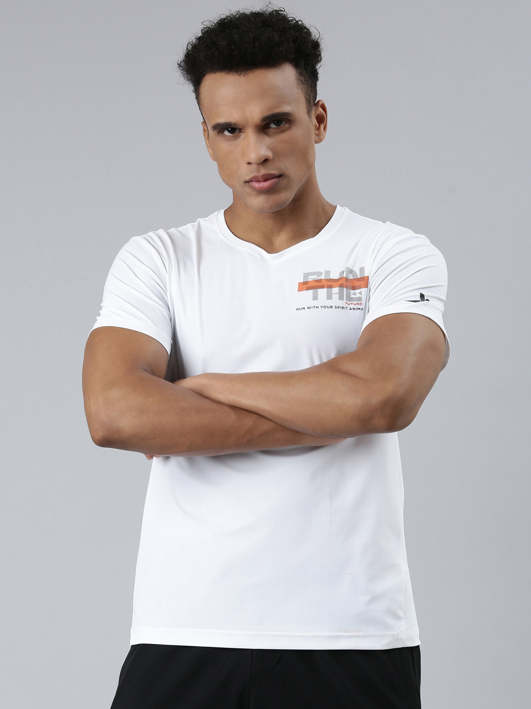 Xtep Men Running Short-sleeve T-shirt - Pearl White / S