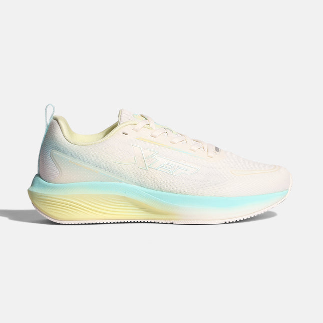 Xtep Women Dynamic Foam Running Shoes - Canvas White / Sky Blue01 / Jasmine / 35
