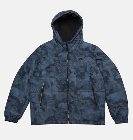 Xtep Men Training Down Jacket - Grey Blue / L