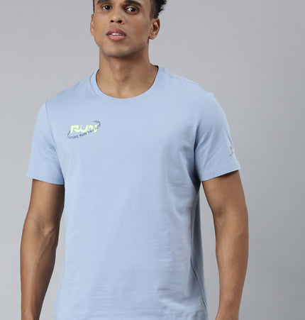 Xtep-Comfort Men Short-sleeve T-shirt - Tina Blue / S