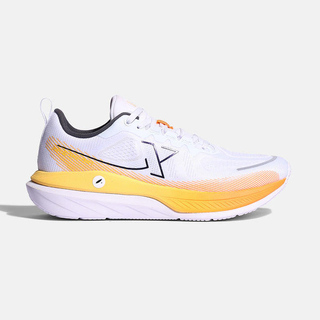 Xtep Men Feather Foam Running Shoes - White Lava Orange / 41