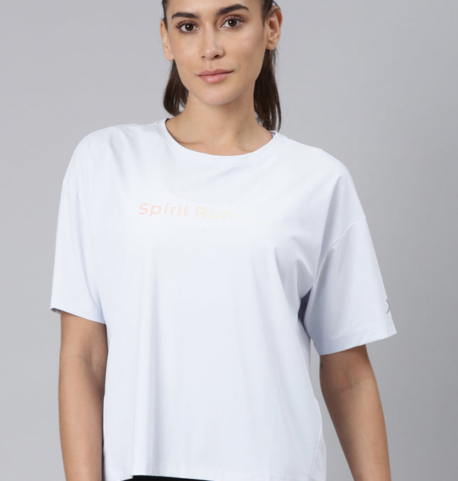 Xtep-Comfort Women Short-sleeve T-shirt - Dusty Blue / S