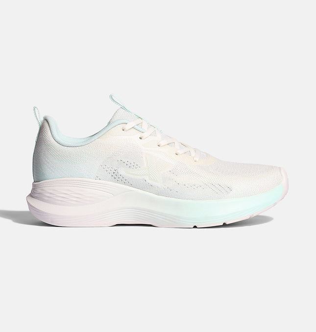 Xtep Feather Foam Women’s Running Shoes - Canvas White / Bubbly Green / 35