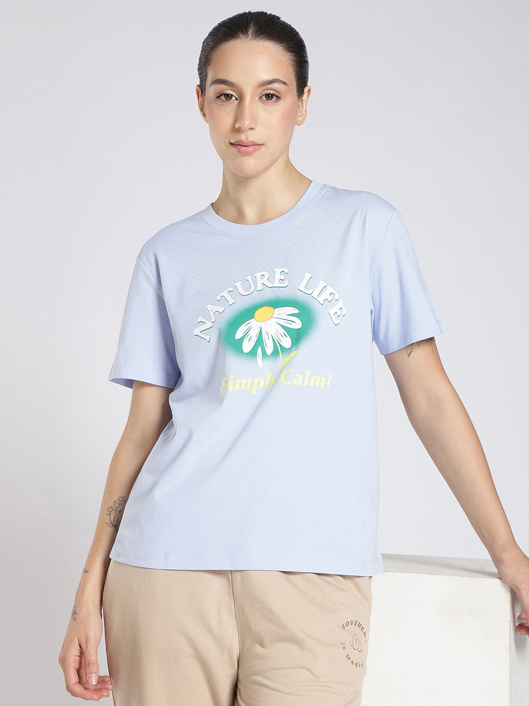 Xtep Women’s Active T-Shirt - Cave Blue / S