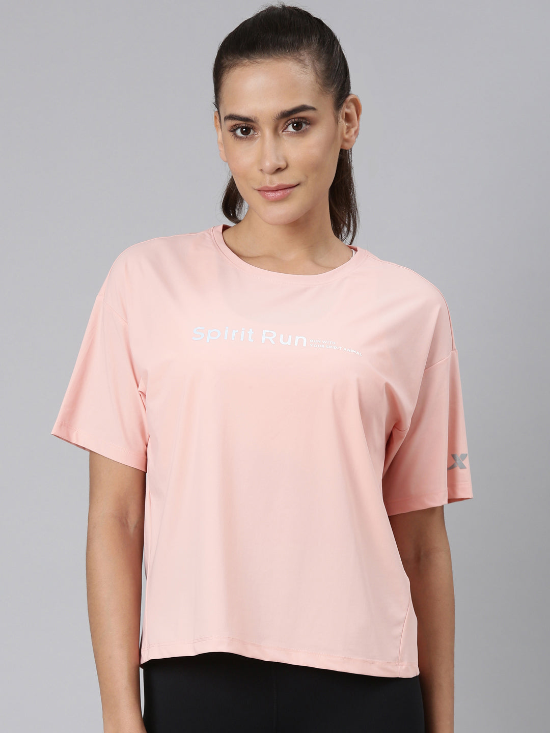 Xtep-Comfort Women Short-sleeve T-shirt - Pink / S