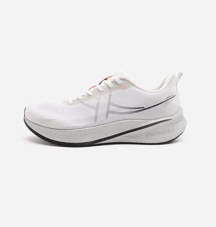Xtep Men ACE Carbon Fiber Performance Running Shoes White/Silver