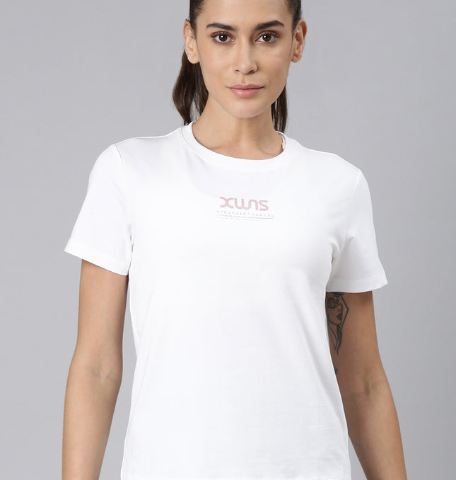Xtep-Comfort Women Short-sleeve T-shirt - Pearl White / XS