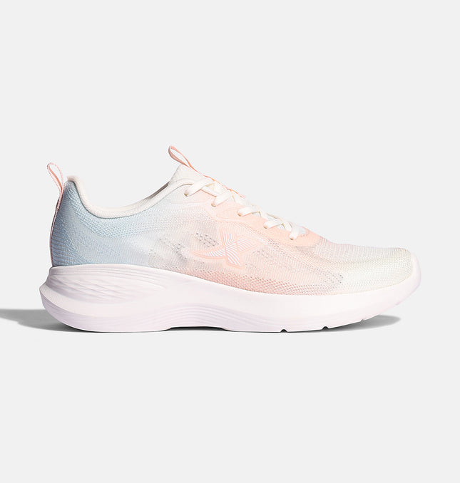 Xtep Feather Foam Women’s Running Shoes - Wavy Blue / Rubber Pink / Canvas White / 35