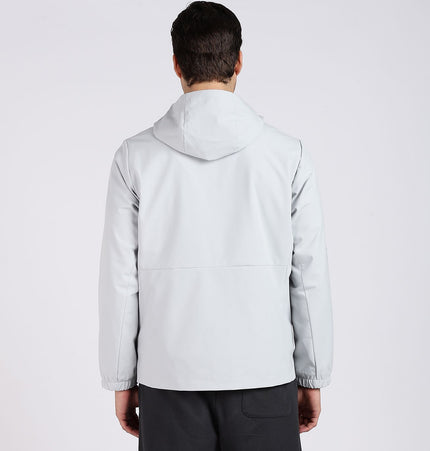 XTEP Men's Winterwear Running X-Shield  (Waterproof, Stainproof, Oilproof) Tech Windbreaker Jacket