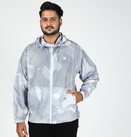 Xtep Men Single Layer Windcheater - Pearl White / XS