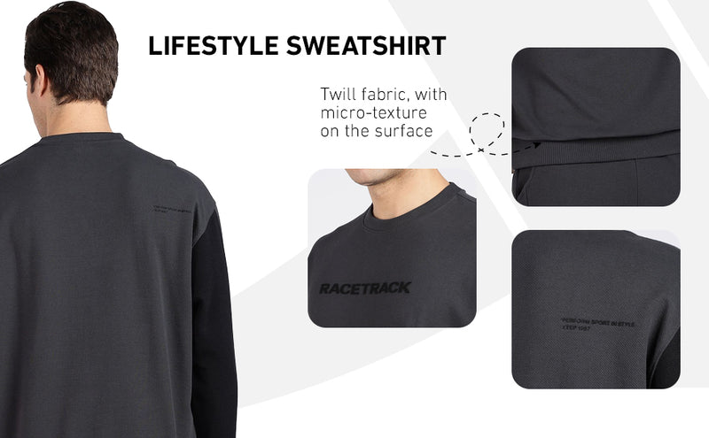 Xtep Men's Winter Micro Texture Pattern Lifestyle Loose Fit Hoodie