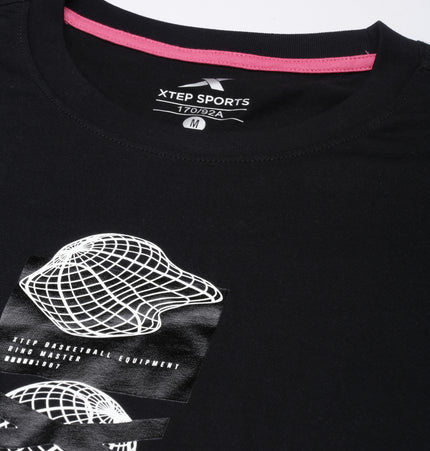 Xtep Men Slim fit Crewneck T-shirt