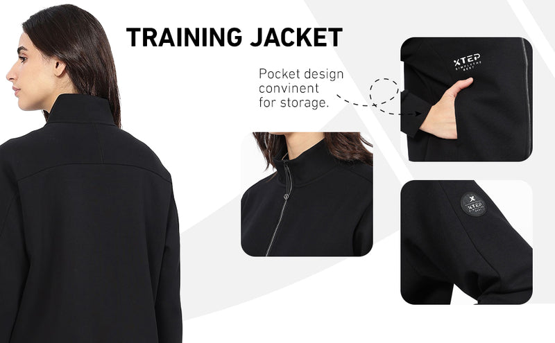 XTEP Women's Winter Training 3D Fit Shape Smooth Feel Knitted Jacket