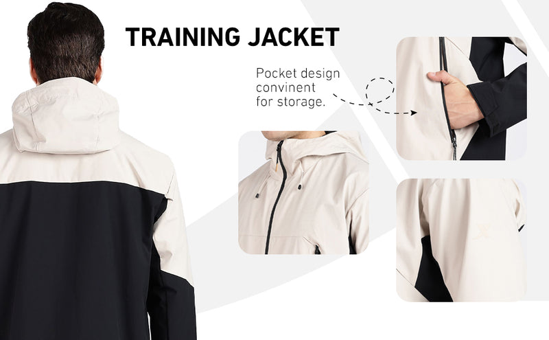 XTEP Men's Outdoor  X-Shield Tech Double Layer Windbreaker Training Jacket
