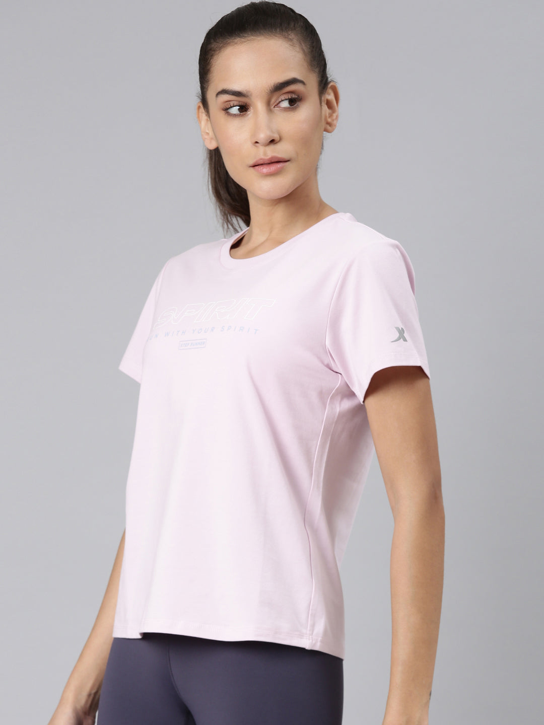 Xtep-Comfort Women Short-sleeve T-shirt