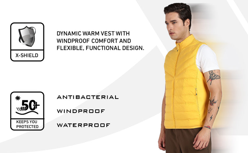 XTEP Men's Antibacterial Windproof Water Repellent Winter Jacket