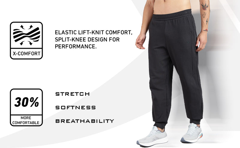 XTEP Men's Winter Lifestyle Micro Texture Surface Pattern Modern Pants