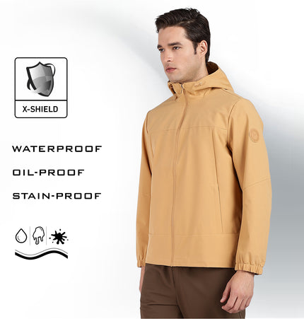 XTEP Men's  X-Shield Tech Double Layer Windbreaker Outdoor Training Jacket