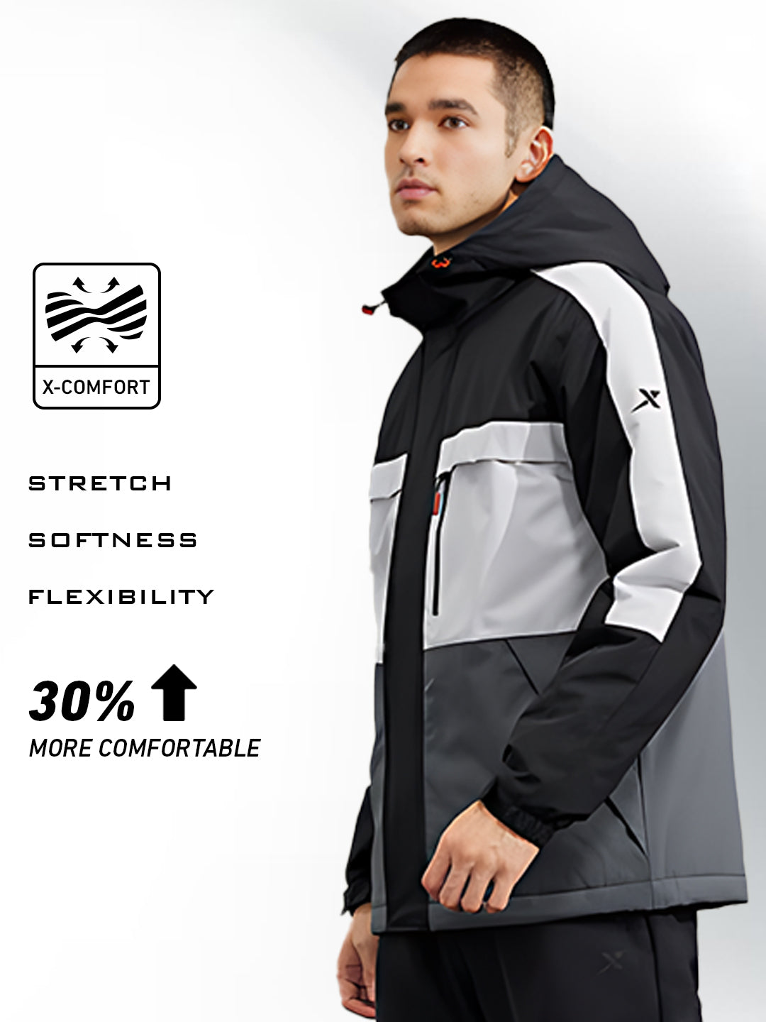 XTEP Men Training Jacket - Grey