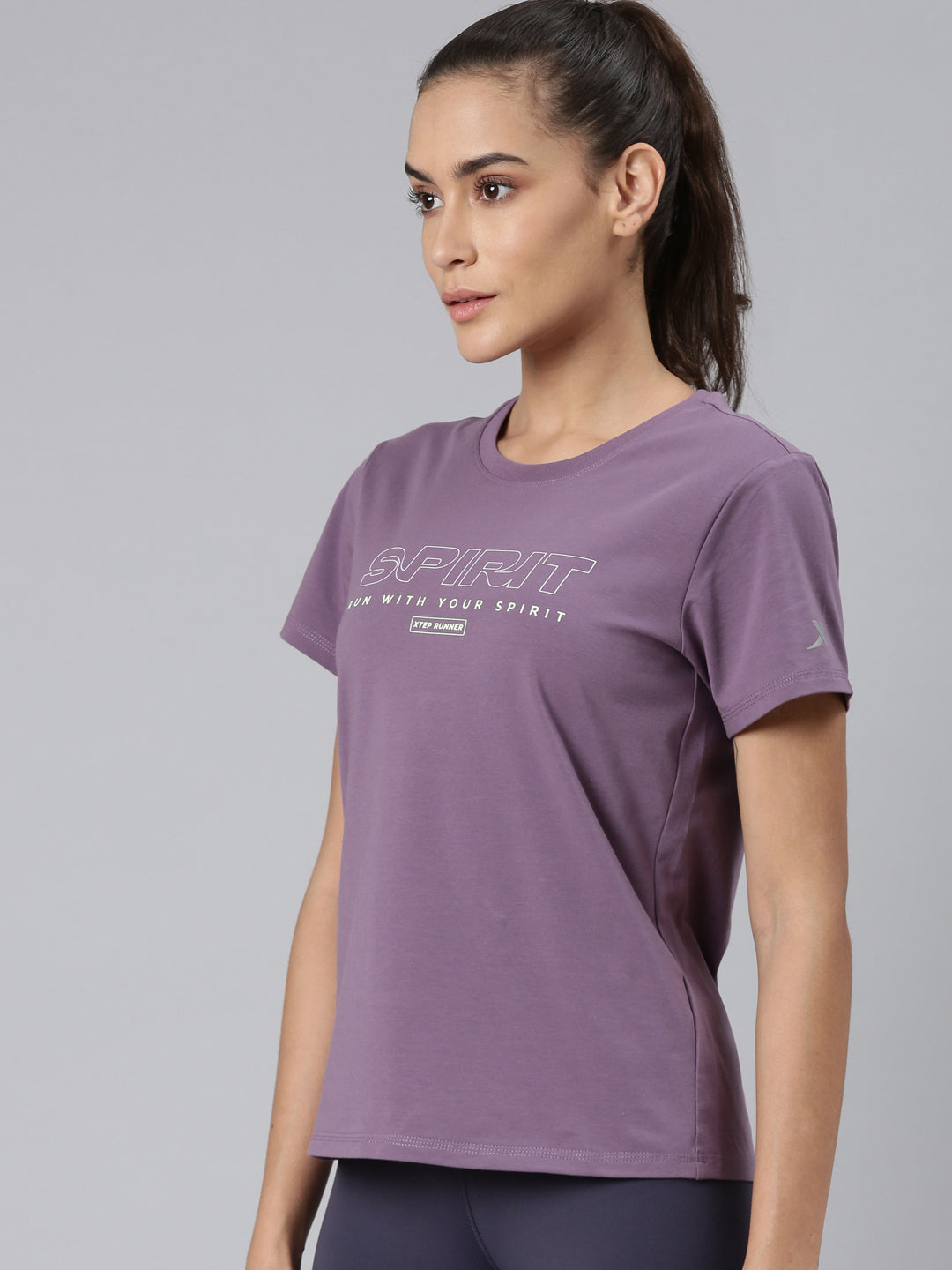 Xtep-Comfort Women Short-sleeve T-shirt