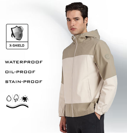 XTEP Men's  X-Shield Tech Double Layer Windbreaker Outdoor Training Jacket