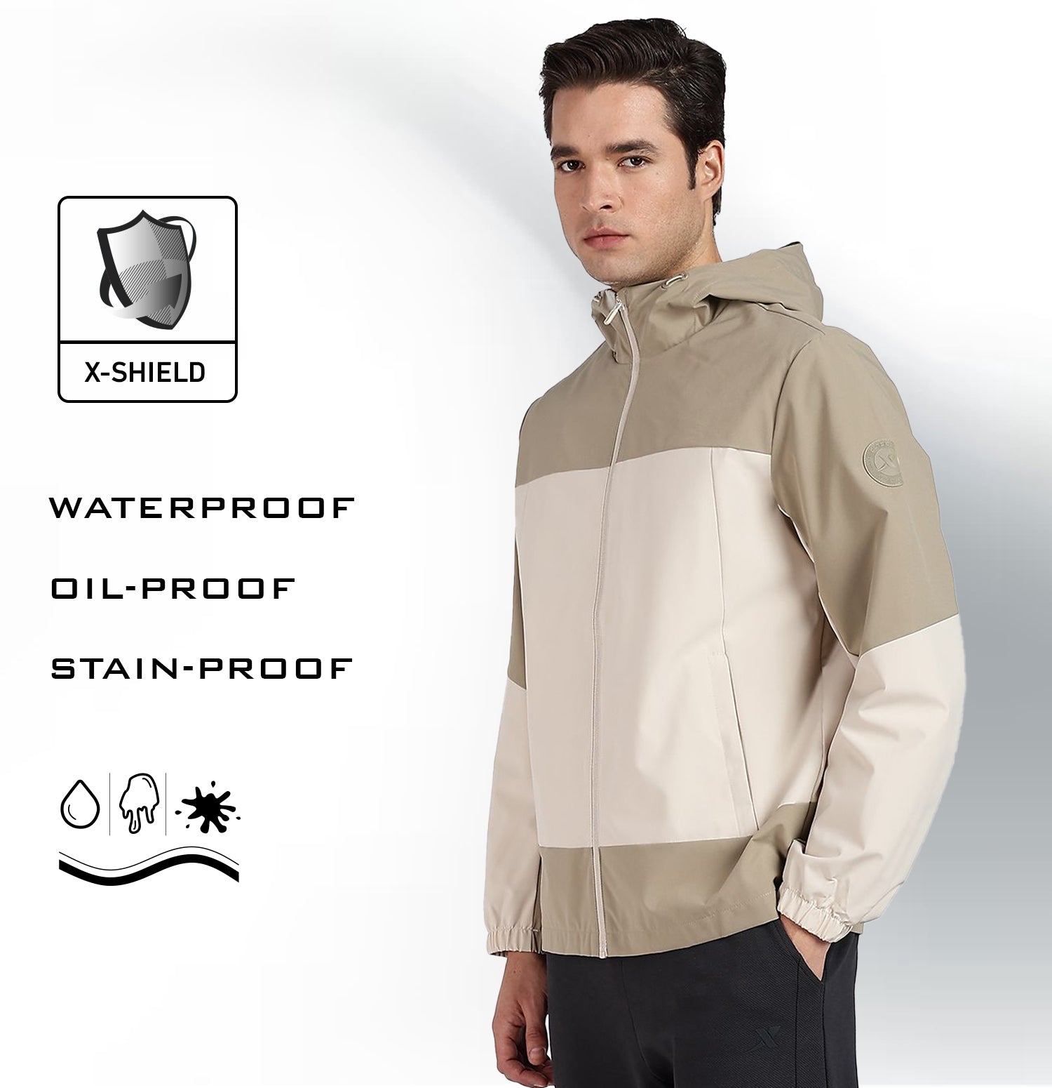 X-Shield Double Layer Windbreaker - Beige
