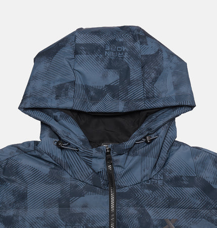 Xtep Men Training Down Jacket - Grey Blue / L