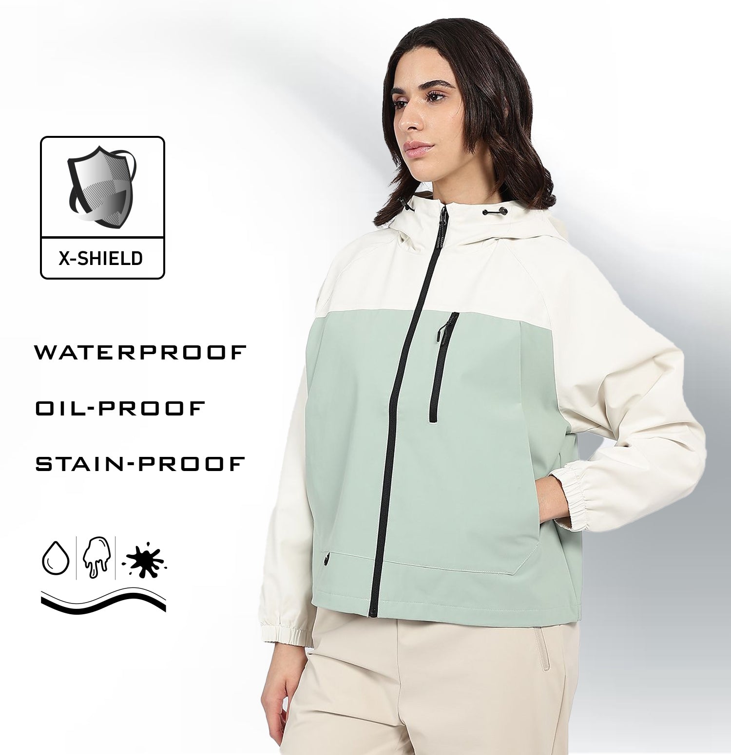 X-Shield Double Layer Windbreaker - Haystack Green