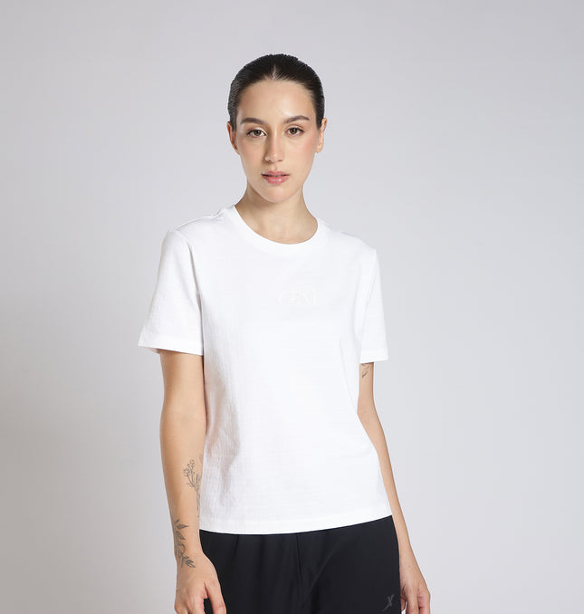 XTEP Women Comfort Training T-shirt with Antibacterial Technology - Pearl White / XS