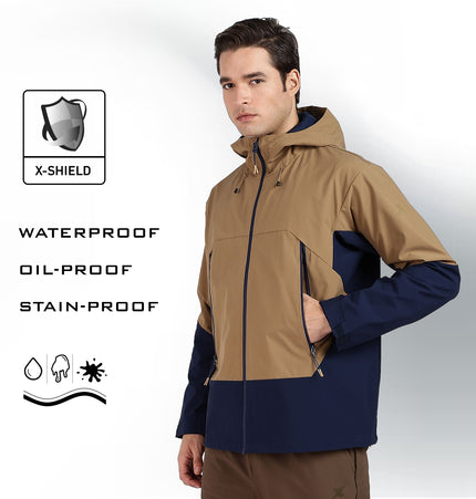 XTEP Men's Outdoor  X-Shield Tech Double Layer Windbreaker Training Jacket