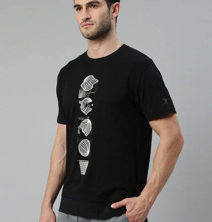 Xtep Men Slim fit Crewneck T-shirt