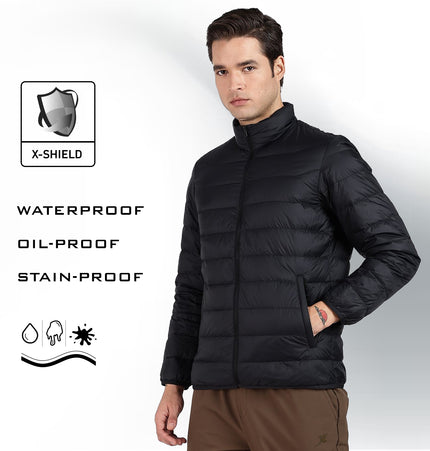XTEP Men's X-shield  Tech (Waterproof, Stainproof, Oilproof) Winter Jacket