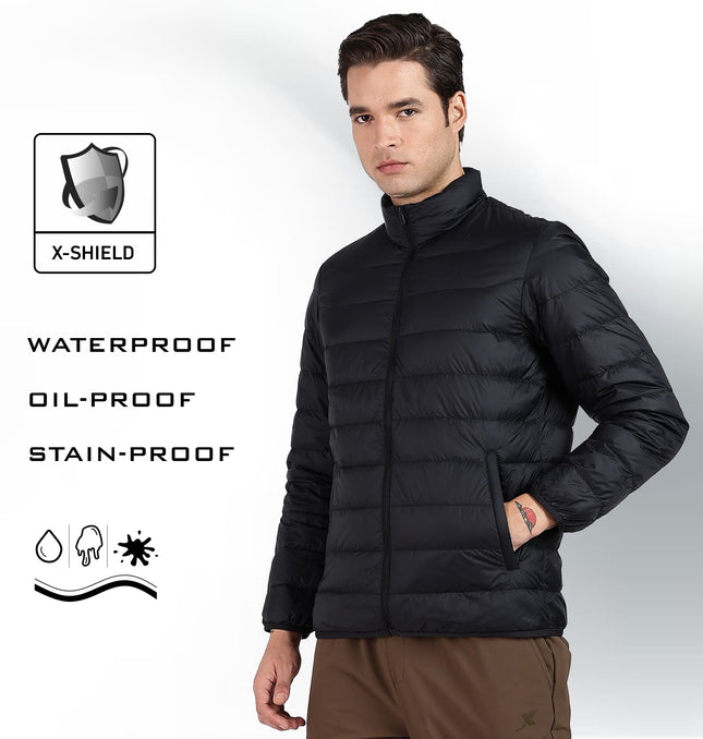 XTEP Men's X-shield  Tech (Waterproof, Stainproof, Oilproof) Winter Jacket