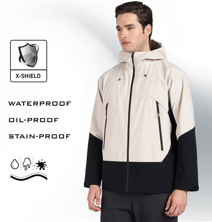 XTEP Men's Outdoor  X-Shield Tech Double Layer Windbreaker Training Jacket
