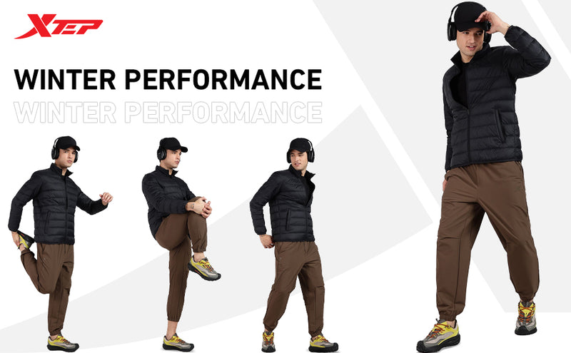 XTEP Men's X-shield  Tech (Waterproof, Stainproof, Oilproof) Winter Jacket