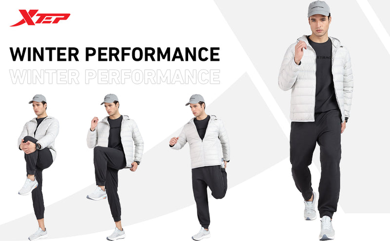 XTEP Men's Performance X-shield  Tech (Waterproof, Stainproof, Oilproof) Padded Down Jacket