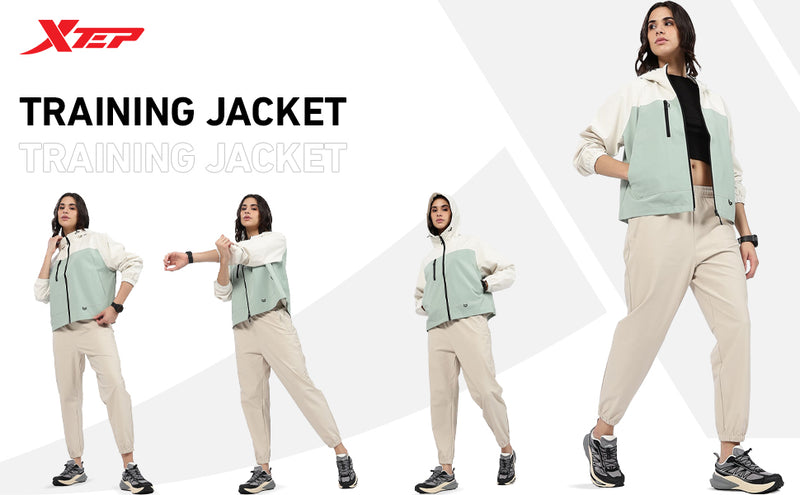 XTEP Women's  X-Shield Tech Double Layer Windbreaker Outdoor Training Jacket