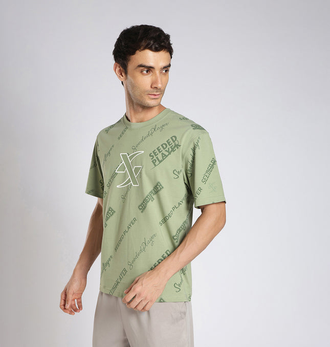 Xtep Men’s Comfort Printed T-Shirt – Retro Comfort Everyday Style